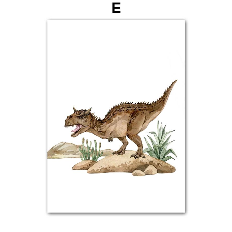 Настенная картина на холсте, детские знания, динозавр, мультфильм, украшение для детской комнаты, постеры и принты, настенные панно для детской спальни