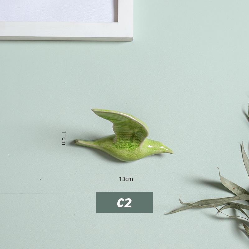 3D Керамические Птицы Настенный Подвесной Кулон Домашние Украшения Декор для ТВ-фона Ремесла Декор для Подвешивания в Гостиной Ручная работа