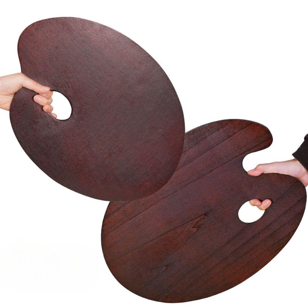 Vintage Oil Painting Palette Oval/Square Color Mixing Board Acrylic Paint Tray Art Supplies