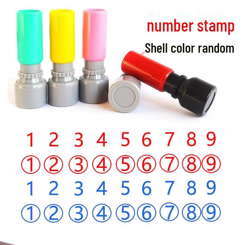 Photosensitive Stamp Set: Numbers 0-9 for Marking & Journaling