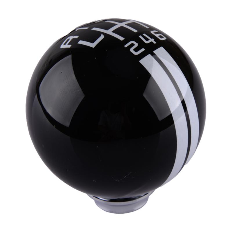 Round Ball Manual Transmission Car Gear Shift Knob Shifter Lever 6 Speed Fit for Ford Mustang Shelby GT 500