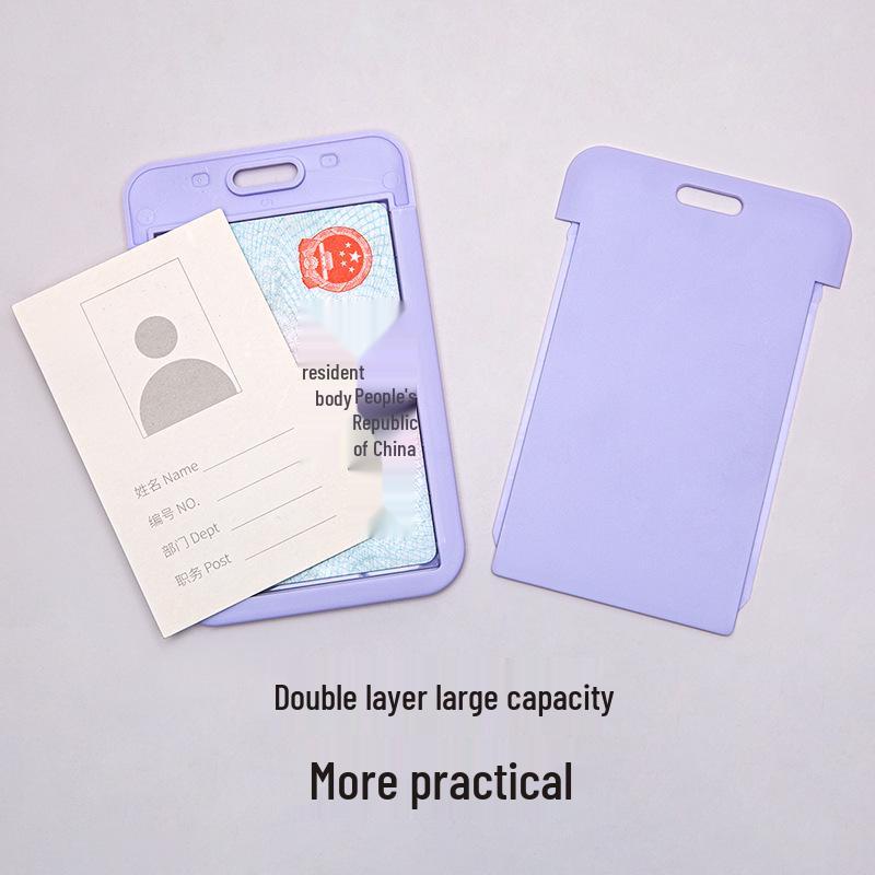 Student Campus ID and Access Card Holder for Bus, Meal, Room Cards - Hard Shell, Custom Printing Available.