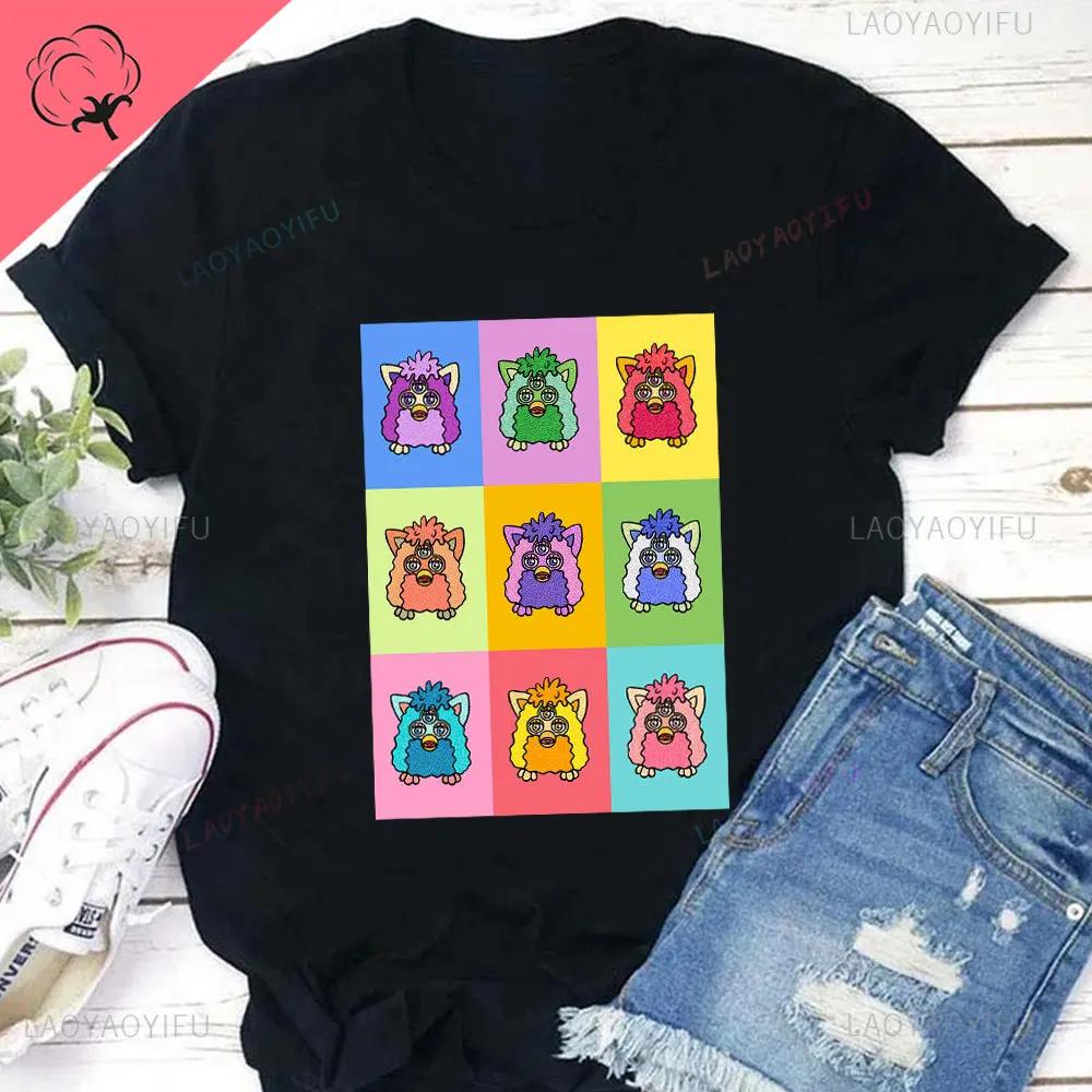 Furby Twilight Volturi New Moon Aro Caius Marcus The Volurby Funny Cartoon Classic Cotton T-Shirt Tee Graphic T Shirts Cotton