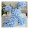 1 Pcs Artificial Hydrangea Silk DIY Artificial Flower Decoration Vase Flowers Colorful Decorative Flower Wedding Party Luxury