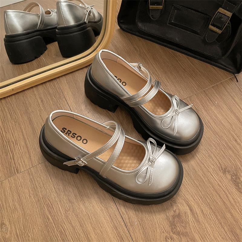 2025 новые взрывные модные универсальные лоферы на платформе с толстым каблуком, увеличивающие рост, туфли Мэри Джейн