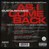 12inch Record BUSTA RHYMES - As I Come Back 80813211181,J1P J Records 2001 US Rap & Hip-Hop/R&B Used