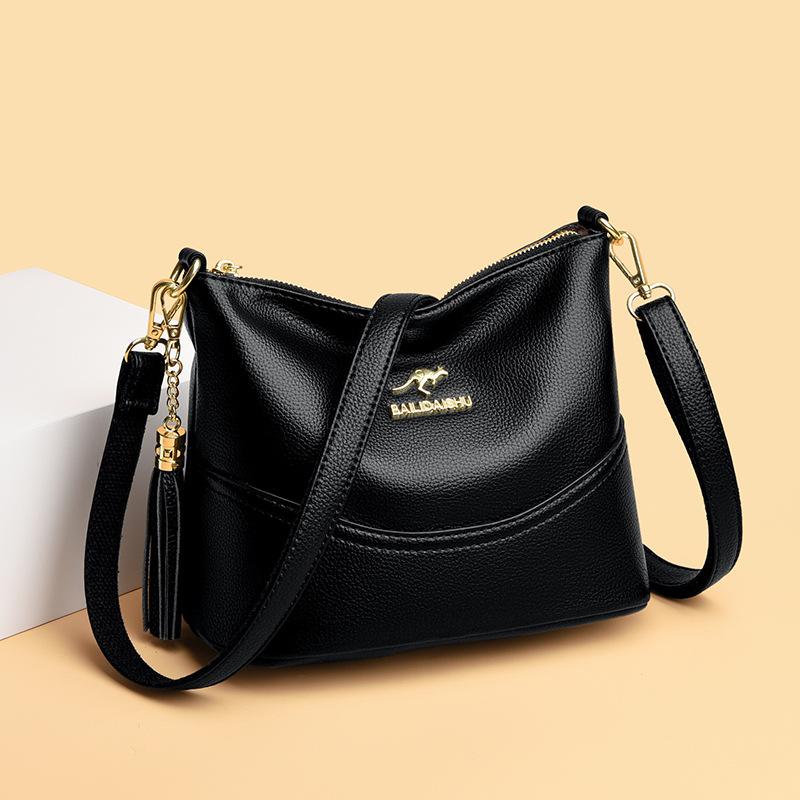 Осенняя новинка осеннего стиля, женская сумка среднего и пожилого возраста, сумка через плечо, мягкая кожаная женская сумка для одиночных покупок