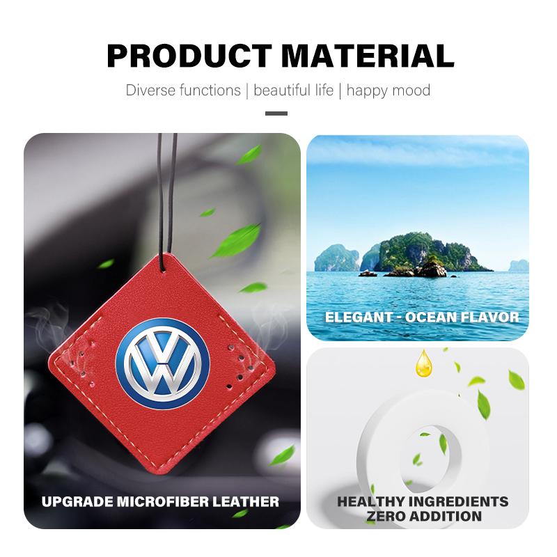 RUN1 For Volkswagen VW Car Air Freshener Perfume Decoration Pendant Refresher Tablet Scirocco Passat Polo B5 B6 B7 CC Tiguan Sharan