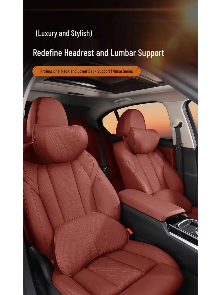 BMW Headrest & Lumbar Support: 5 & 7 Series Neck Pillow and Waist Pad