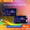 Android 14 радио для Toyota Previa XR50 3 III Estima 2006-2019 Автомобильный стерео Мультимедийный проигрыватель Carplay Auto GPS навигация 2DIN DSP