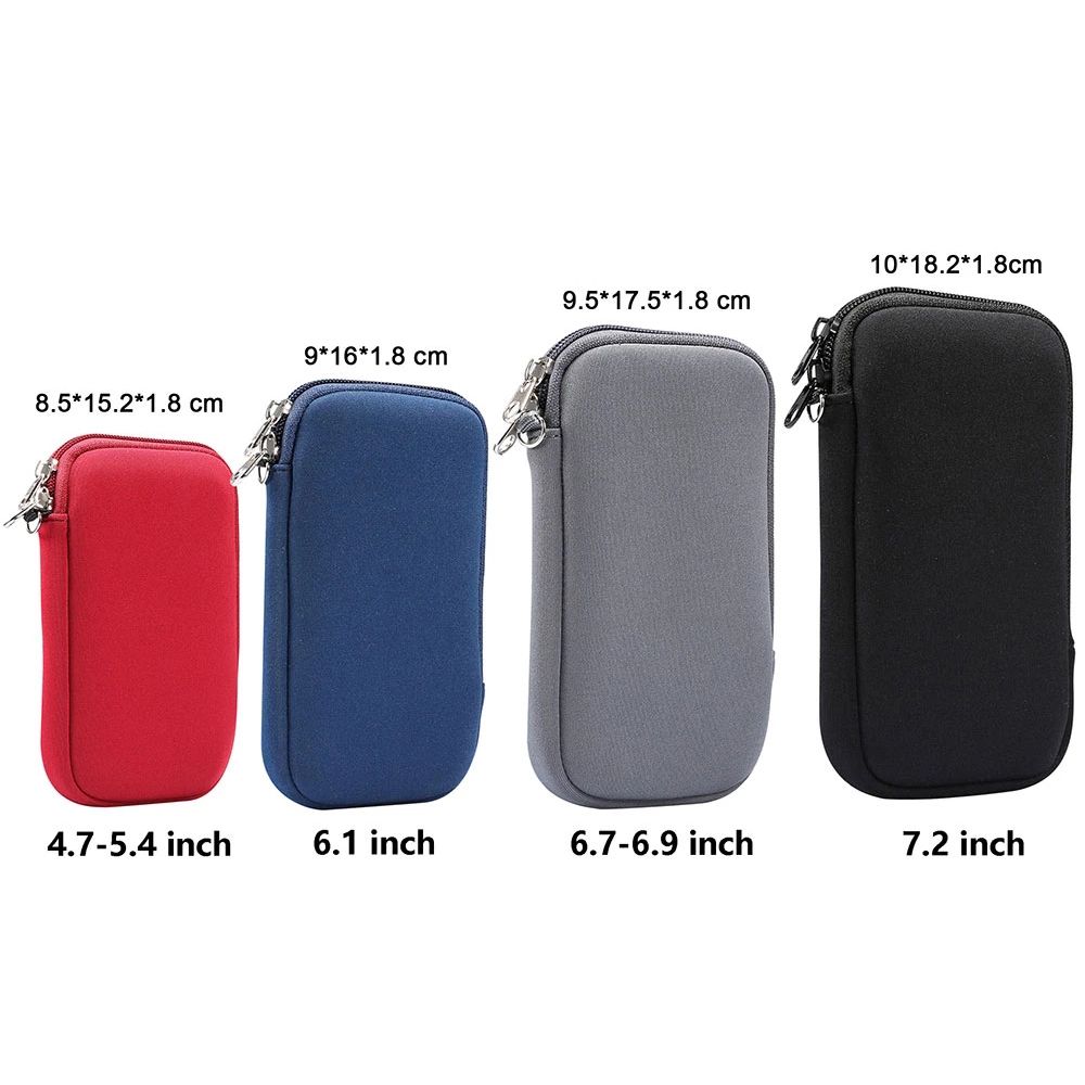 Inch Power Bank Storage Organizer With Hanging Neck Neoprene Bag Mobile Phone Bag Earphone Bag