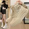 2024 Women's Plus Velvet High-Top Snow Boots: Korean Casual Warm Thick-Soled Cotton Shoes, Style P6011
