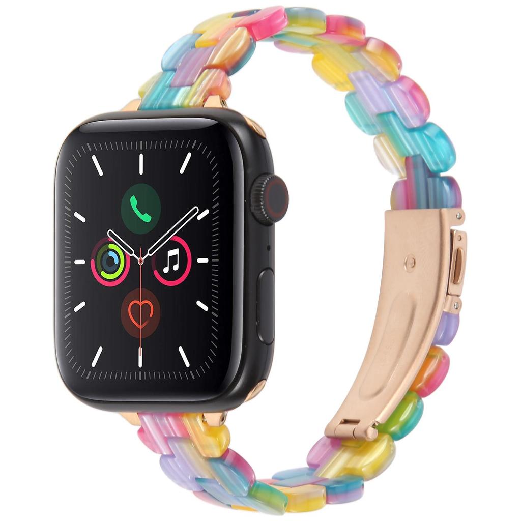 12мм ремешок из смолы для Apple Watch Series 10 9 8 7 SE 6 5 4 3 2 1 42мм 41мм 40мм 38мм Замена тонкого браслета