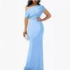 Spring 2024 Women's Off-Shoulder Sleeveless Bodycon Formal Dress