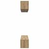 Wall Mounted TV Cabinet Set 5 pcs Artisan Oak Wood Based Material