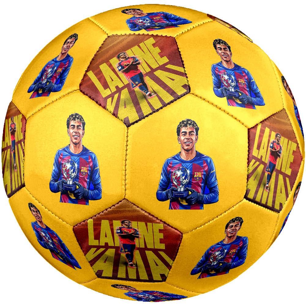 Lamine Yamal's Remember Lamine Yamal's Impact Soccer Ball Size 5 Football Machine-Stitched Indoor/Outdoor Training and Matches Sports Enthusiast Gifts