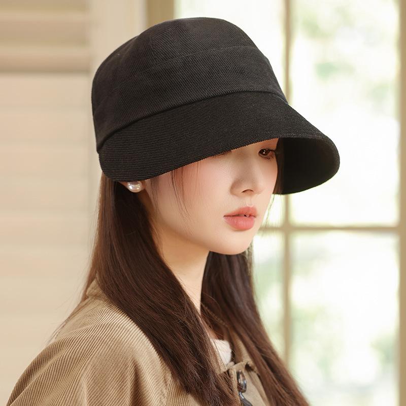Женская модная и универсальная шляпа-ведро, корейская версия теплой бейсболки с большим козырьком, подчеркивающая лицо, маленькая киберспортивная шляпа