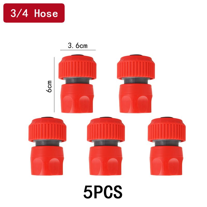 3/4" Garden Hose Quick Connector Water Pipe Car Wash Gun Joint Fittings - Durable Watering Pipe Accessories for Home Yard