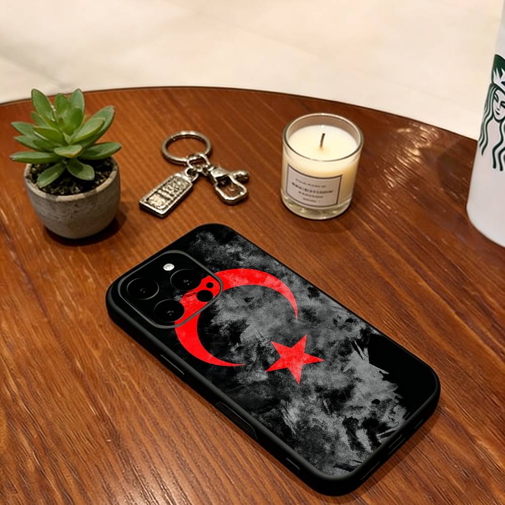 Чехол для телефона Turk Wolf Turkey Flag Силиконовый Мягкий Для IPhone 17 16 15 14 13 12 11 X XR Plus Pro Max Plus