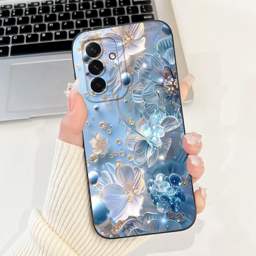 Чехол для Samsung A56 5G A566B Роскошный Модный Цветочный Кавайный Милый Ударопрочный Чехол для Телефона Для Samsung Galaxy A56 5G Обложка SM-A5660