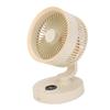 Desk Silent Fan with LED Display Auto Oscillating Table Fan for Bedroom 100 Speeds Adjustment USB Rechargeable