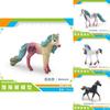 Fantasy Magical Unicorn Figurine Collection With Realistic Details In Colors Vibrant