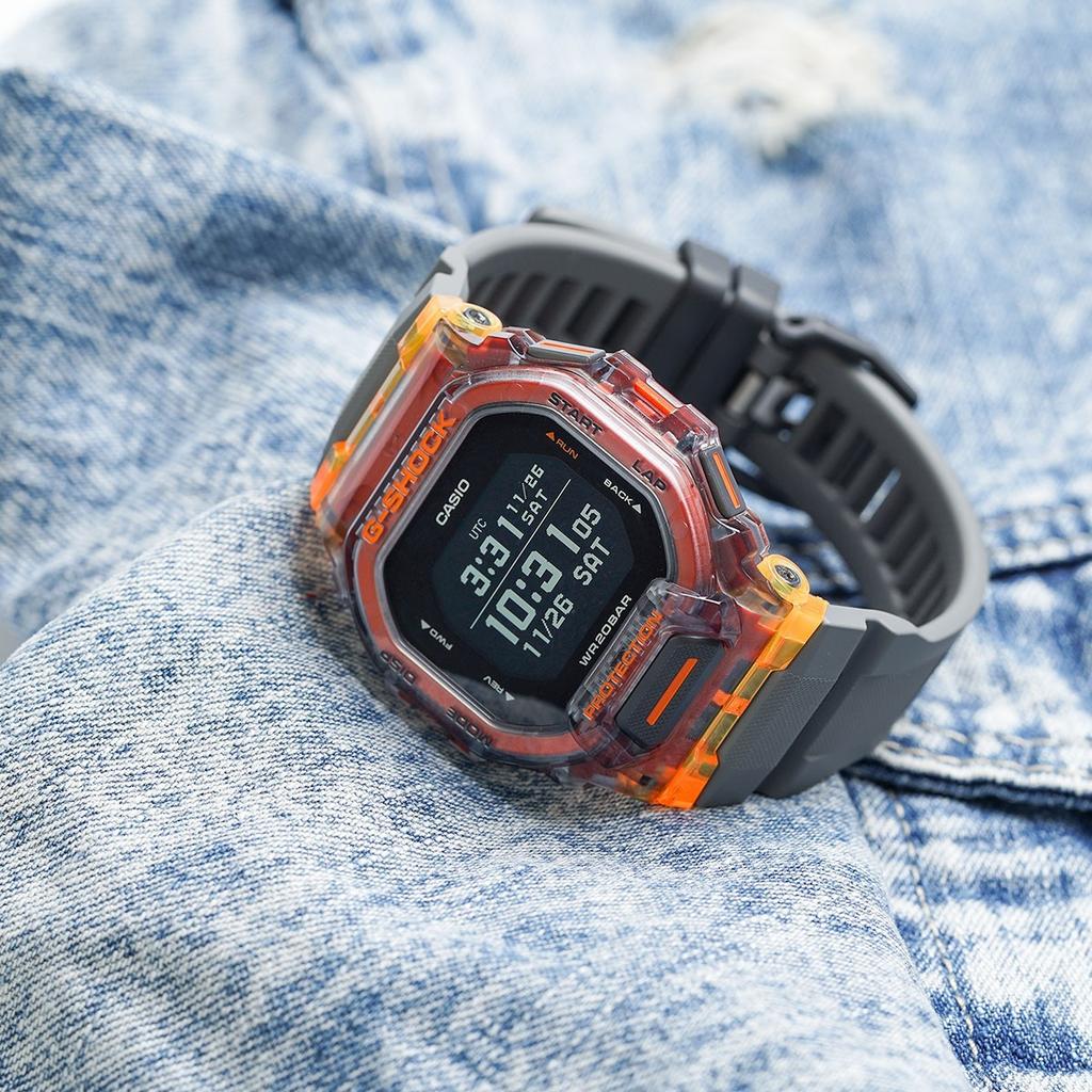 Casio G-Shock GBD-200SM-1A5 G-Squad Цифровые Мужские Часы Bluetooth Фитнес-Трекер Спорт