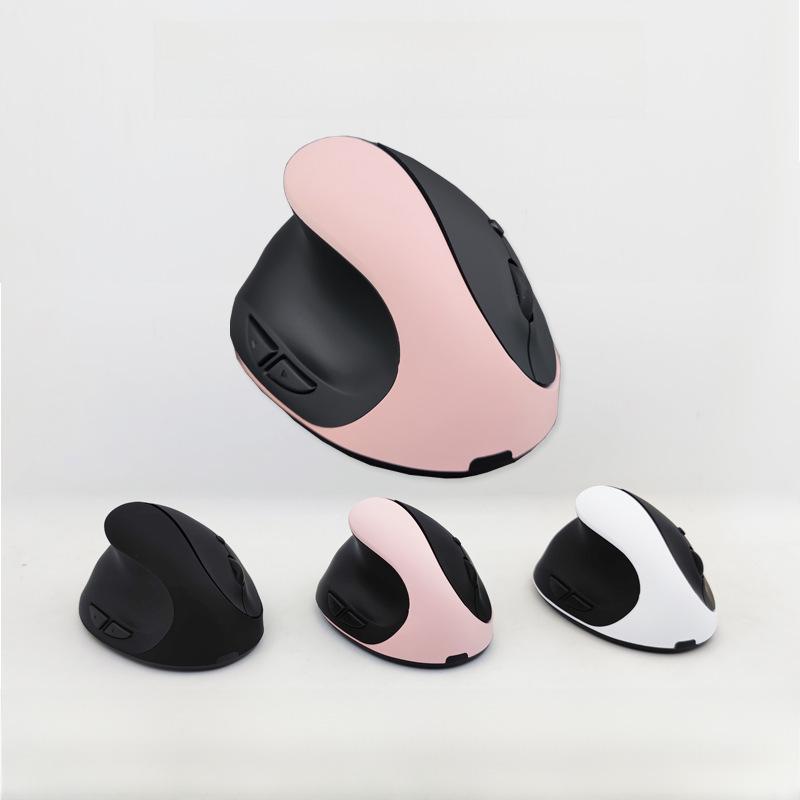 Left-handed Wireless Grip Mouse Designed for Girls, Small Size To Relieve Hand Joint Strain.