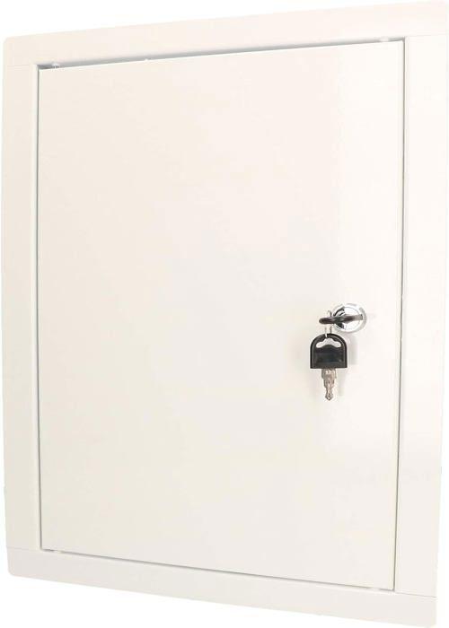 Trappe De Visite - KOTARBAU - 20 X 40 Cm - Métal - Blanc - Accès Facile