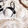 Large breasts show small underwear, women's summer thin styles, women's sexy lace bra, anti-sagging bra shows small breasts