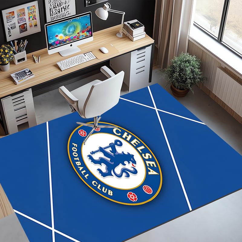football club.C Pattern Rug, Indoor/Outdoor Mat, for Picnic, Gameroom, Bedroom, Office, Living Room, Home Decor Carpet, Birthday Gift