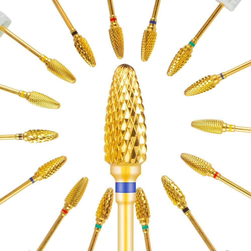 20 шт. вольфрамовые сверла для ногтей, маникюрная дрель для машинного удаления гель-лака, фреза, аксессуары для фрез, пилочки для ногтей, буфер