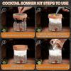 Cocktail Smoker Kit With Torch And 4 Flavored Wood Chips For Whiskey Bourbon Aging