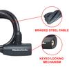 Master Lock Bike Lock Cable, 4 Keys, 180 cm x 10 mm
