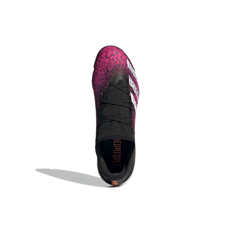 Adidas Predator Freak .3 Удобные TF (Резиновые шипы) Нескользящие Прочные Футбольные Бутсы Мужские Футбольные Бутсы Черно-Розовые FW7520