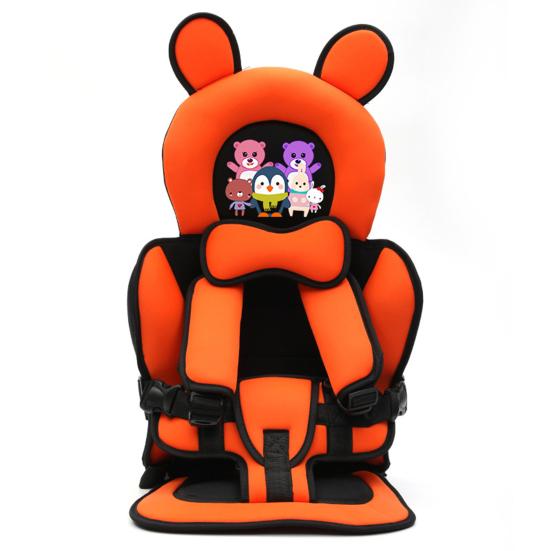 Car Seat Cover Cartoon Animal Pattern Adjustable Breathable Baby Car Seat Cushion for Children