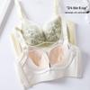 Кружевной бюстгальтер Push-Up с рисунком в стиле китайской туши - Мягкий, Дышащий, Регулируемый, Высокая боковая поддержка для маленькой груди