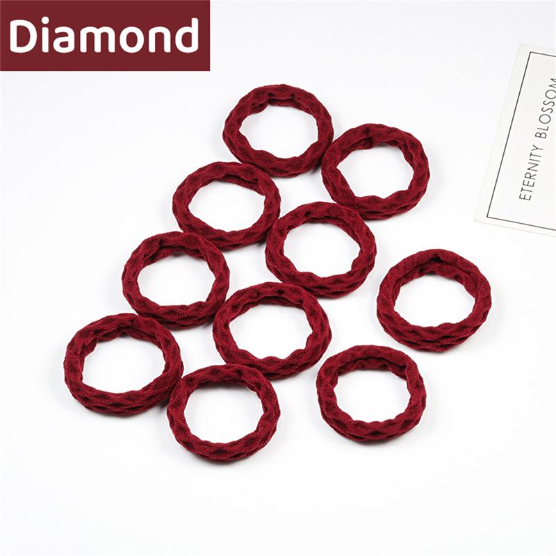 10 шт., простые базовые эластичные резинки для волос для женщин и девочек, резинки для волос, резинки для волос, модные повязки на голову, аксессуары для волос