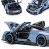 1:Масштаб 32 Модель автомобиля Senna P1 из сплава Игрушка Симуляция Звук Свет Суперкар Литье под давлением Металлические транспортные средства Коллекция Подарки на день рождения для детей