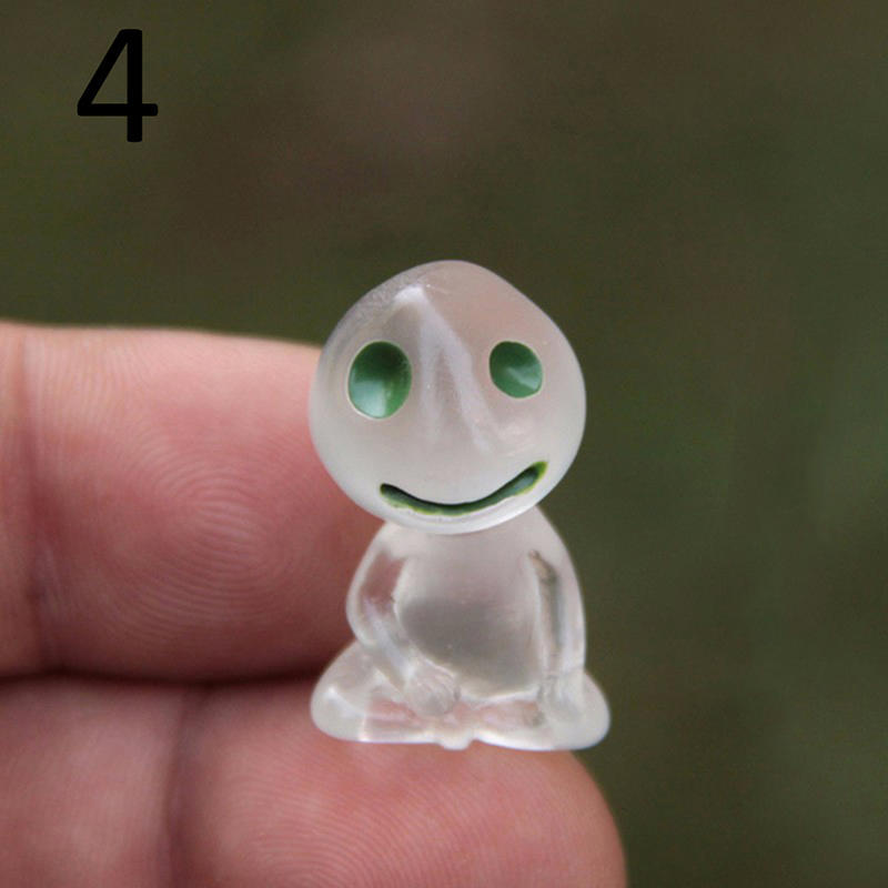 Мини-принцесса Мононоке, светящееся дерево, кукла-эльф, орнамент, микро-пейзаж, бонсай