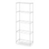 Iris Ohyama Colored Metal Rack Fit 5 Tiers Width 55 x Depth 30 x Height 151cm Matte White CMF-55150