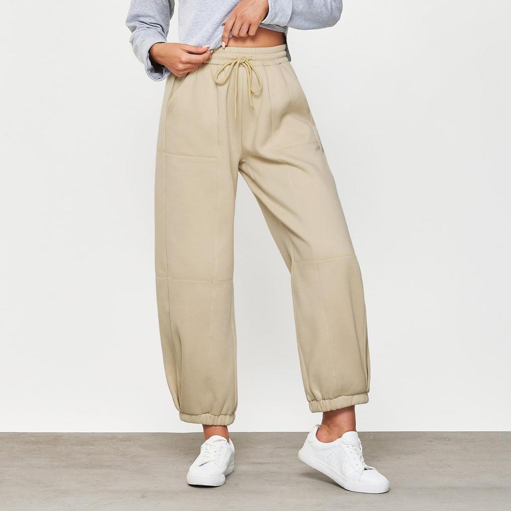 Women's High Waisted With Pocket Jogging Pants Sweatpants Trousers Solid Color Casual Pants