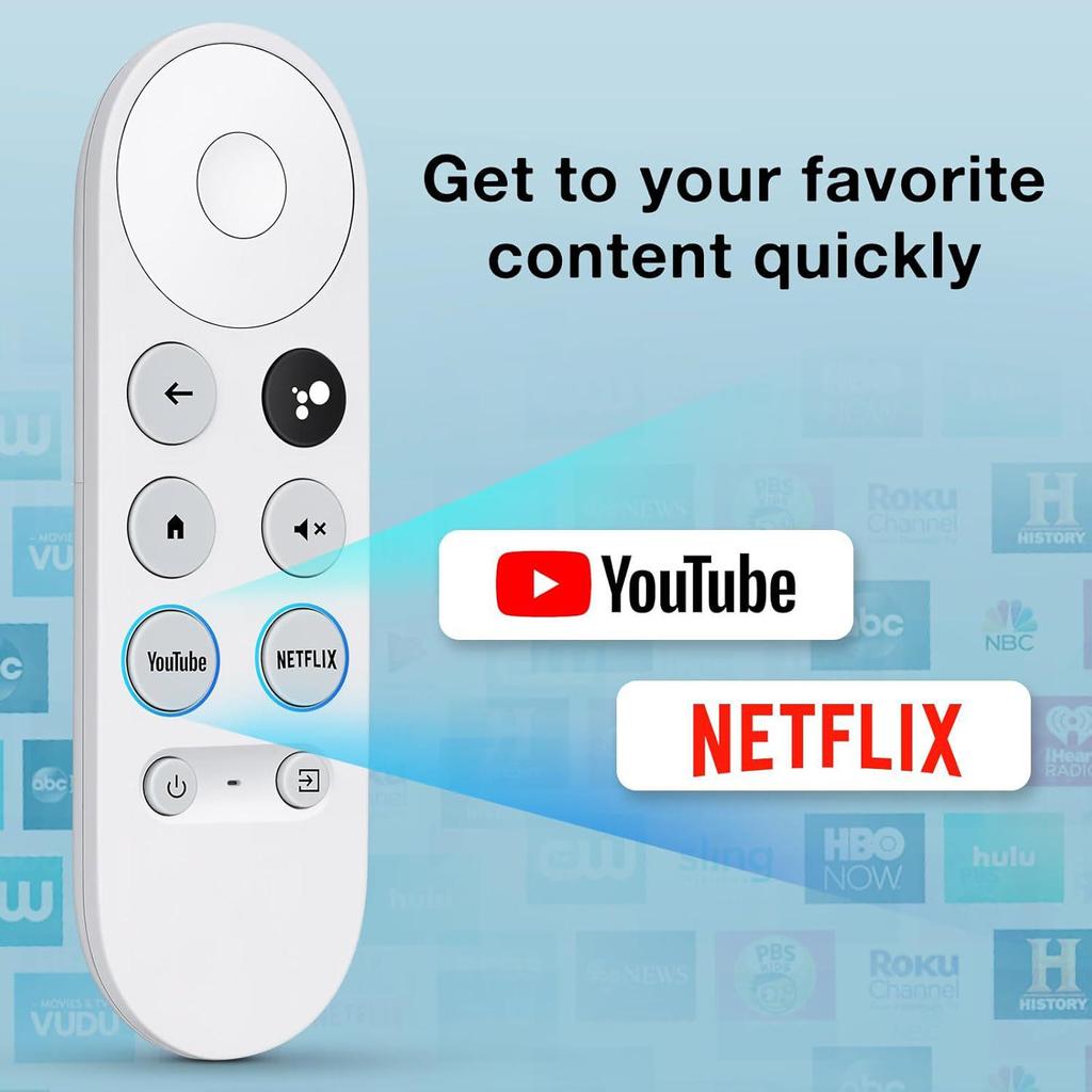 Bluetooth Voice Remote for G9N9N Google TV with Chromecast