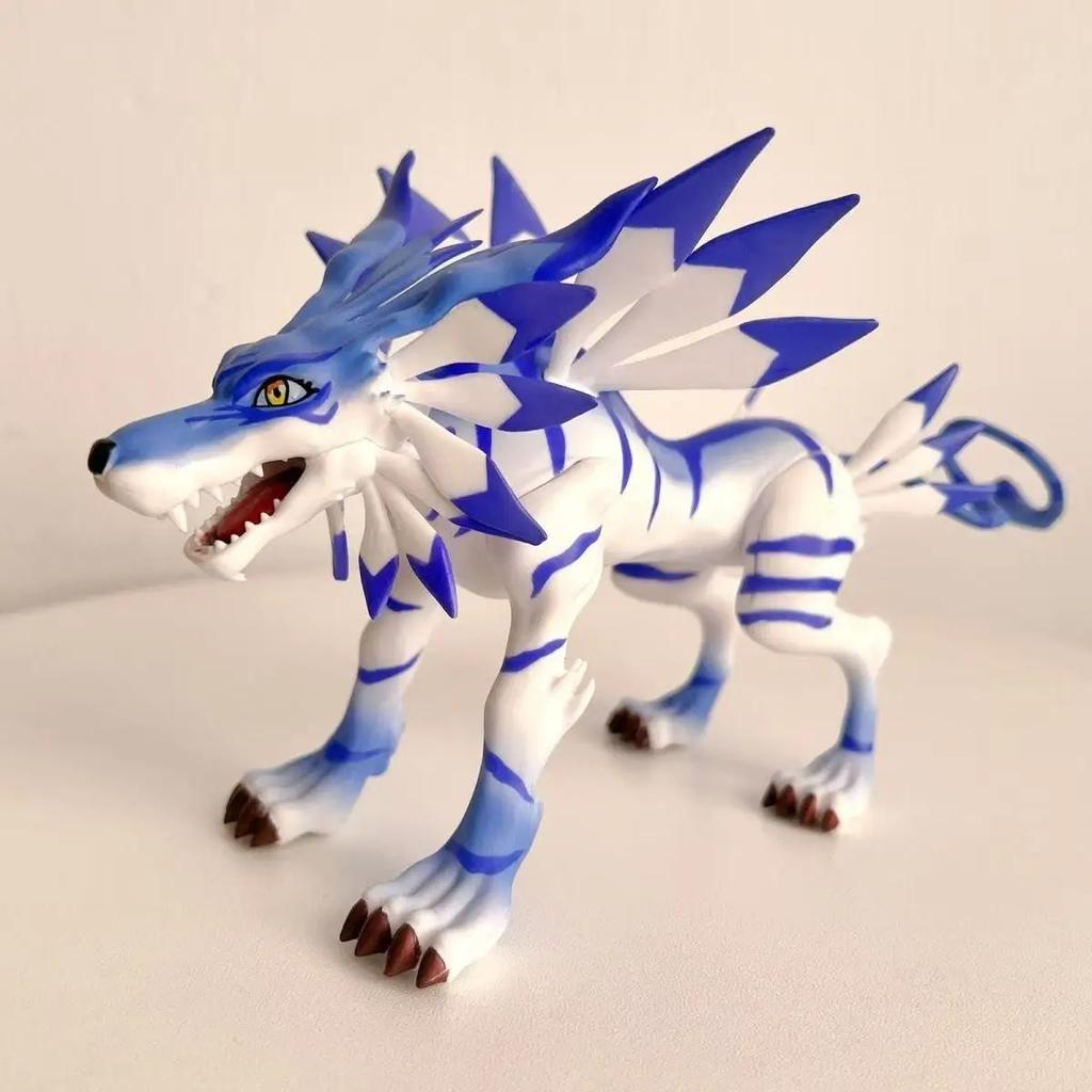 9 см/3,54 дюйма Аниме Digimon Adventure Фигурка Metal Garurumon Фигурки Действия ПВХ Статуя Коллекционная Модель Игрушки Подарки