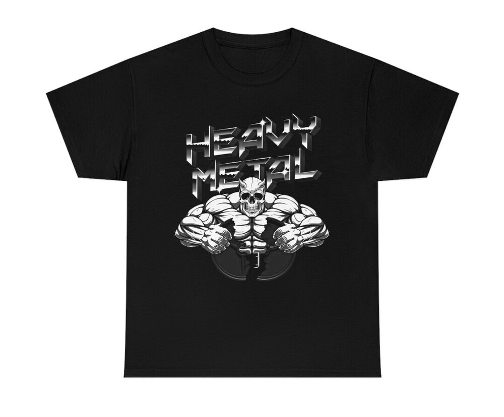 Heavy Metal Demon Heavy Black Mma Gym Фитнес Бодибилдинг футболка унисекс