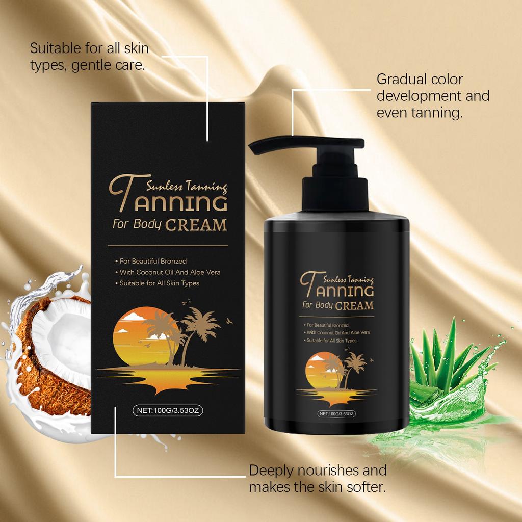 Body Tanning Moisturizer Bronzing Body Lotion  Color Skin Care Cream Sunless Tanning Lotion Tanning Aid