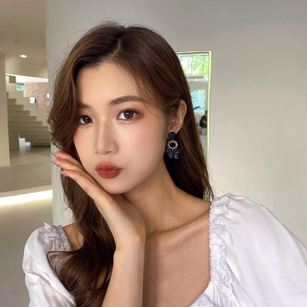 Серьги-бабочки из серебряной иглы S925 черного и синего цвета - Tianku Girl 2021 года в корейском модном стиле