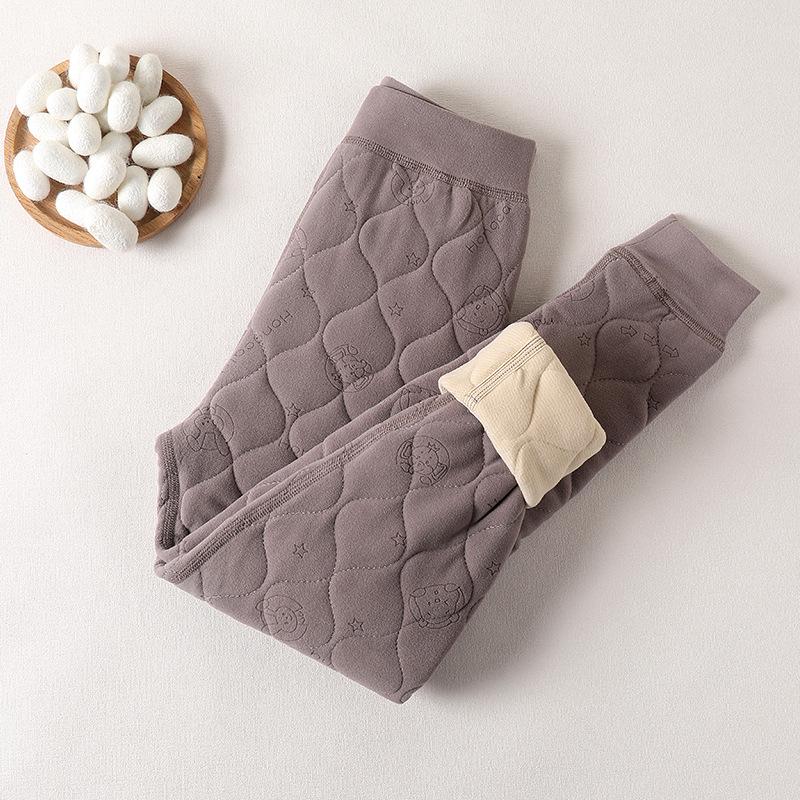 Зимние очень теплые брюки школьной формы для девочек и мальчиков - Теплый хлопковый внутренний слой с защитой талии и колен