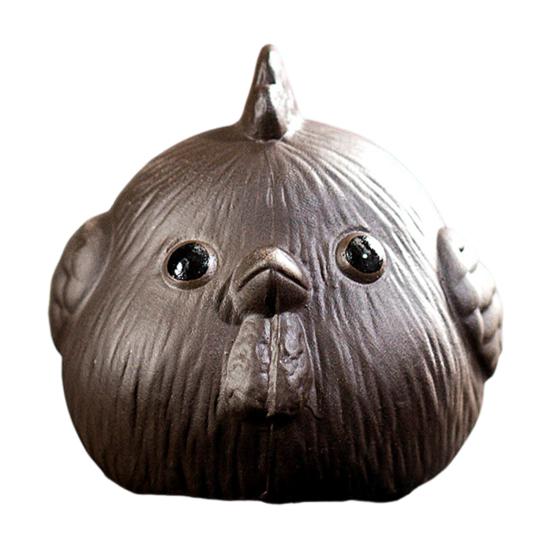 Чайный сервиз с цыпленком ручной работы в виде фиолетового песка, украшение для милого реалистичного цыпленка