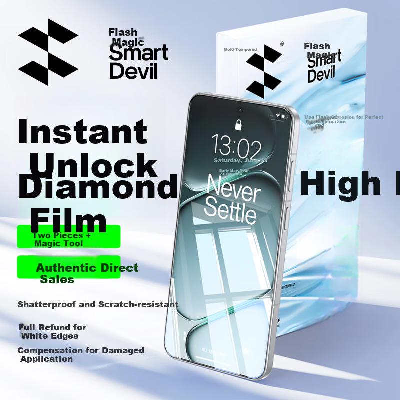 OnePlus Ace6 Tempered Glass Screen Protector HD Diamond Explosion-Proof Ultra-Smooth No White Edge with Free Tool Phone Protective Film
